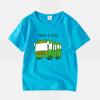 AIMAOMI Toddler Kids Baby Boys Girls Cars Print Short Sleeve Crewneck T Shirts Tops Classic Cartoon (Green, 3-4 Years) view 3