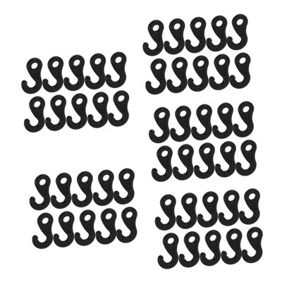 balacoo 100pcs Outdoor Tent Hooks Cord Connectors for Camping Beach and Hiking Pom Material Wind-Resistant Setup