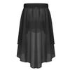 Zaldita Kids Girls Hi-Lo Split Chiffon Dance Skirts Ballet Modern Jazz Lyrical Studio Practice Costume Black 10 Years view 2