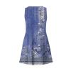 COTECRAM Summer Dresses for Women 2024 Vacation Trendy Sleeveless Floral Print Boho Flowy Beach Dress V Neck Loose Sundress Casual T Shirt Tank Dresses Hawaii Cover Up with Pocket(E Blue,Small) view 4