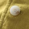 xoxingysm Men's Casual Blazer Jacket Cotton Linen Regular Fit Solid Business Work Shacket Lightweight Sports Golf Coat Spring Fall Button Down Overshirt Yellow view 4