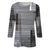 NineFit Basics Womens Plus Size Tops 3/4 Sleeve Blouses for Women Womens Shirts and Blouses Purple Tops for Women Women 3/4 Sleeve T Shirts Womens Tops Casual 3/4 Sleeves Womens Shirts Trendy Dark Gray S view 3