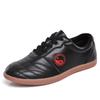 Crysterris Womens Martial Art Kung Fu Tai Chi Shoes, Men's Boxing Karate Taekwondo Training Shoes, Unisex Leather Breathable Shoes Martial Arts Shoes,Taichi Kong Fu Shoes(Size:39EU,Color:Black) view 1