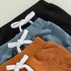Baby Boys' Toddler 3-Pack Pull-on Jogger Shorts Classic Fit Elastic Waist Shorts Kids Multipacks Pants (Blue Brown Black, 18-24 Months) view 4