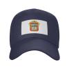 Adjustable Flag of The State of Mexico Baseball Caps for Men Women Hat Truck Driver Hats Funny Baseball Cap Navy Blue view 4