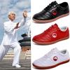 Crysterris Womens Martial Art Kung Fu Tai Chi Shoes, Men's Boxing Karate Taekwondo Training Shoes, Unisex Leather Breathable Shoes Martial Arts Shoes,Taichi Kong Fu Shoes(Size:45EU,Color:RED) view 2