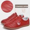 Crysterris Womens Martial Art Kung Fu Tai Chi Shoes, Men's Boxing Karate Taekwondo Training Shoes, Unisex Leather Breathable Shoes Martial Arts Shoes,Taichi Kong Fu Shoes(Size:45EU,Color:RED) view 4