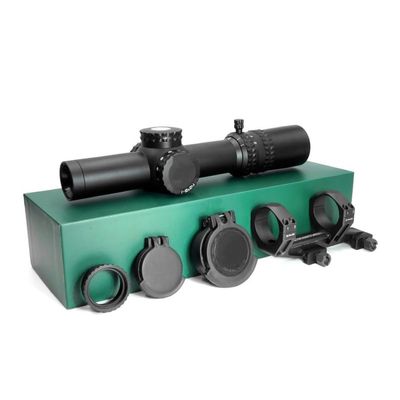 Tactical 1-8X24mm FFP LPVO Riflescope with 34mm Tube 1.54"/1.93" Cantilever Scope Mount,Hunting Optical Riflescope Speed Scope (Scope and 1.54in BK Mount)