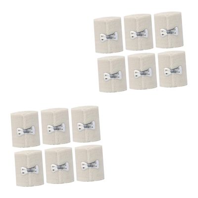 FOMIYES 12 Rolls Cohesive School Suppiles Closure Care Cushion Mat Safrisor Extra Clips Wraps Practical Athletic Tape Ankle Support Pressurize, 450X5CM
