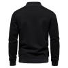 xoxingysm Men's Lightweight Bomber Jackets Light Track Jackets Casual Spring Fall Windbreaker Outdoor Golf Tennis Stylish Sweatshirts Coat for Men Black view 2