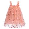 OBEEII Butterfly Dress for Girls, Spaghetti Straps 3D Butterfly Tulle Tutu Dress Wedding Princess Birthday Party Dress Easter Photoshoot Casual Summer Outfit Pink-Floral 2-3 T view 2