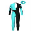 easyforever Kids Girls Long Sleeve Ballet Leotard Full Body Dance Unitard Jumpsuit Bodysuit with Hair Scrunchies Blue Green 16 Years view 2
