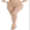 Hiltzo 80D Women's Tights Opaque Ultra Soft Solid Color Stretchable High Waist Footed Pantyhose with 25 Colors 2 Beige Large-X-Large view 3