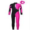easyforever Kids Girls Long Sleeve Ballet Leotard Full Body Dance Unitard Jumpsuit Bodysuit with Hair Scrunchies Hot Pink 16 Years view 1