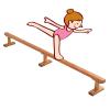 Balance Beams for Gymnastics at Home, Wooden Pro Kids Training Walking Beams Toddler, Floor Beam Gym Equipment for Beginners Athlete Children Practice ( Size : 300cm(118.1in) long/8cm(3.1in) width ) view 1