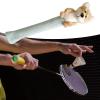 Badminton Racket Handle Cover, Plush Animal Doll Racket Grip, Knitting Grip Protector for Women Men, Badminton Accessories, Puppy view 2