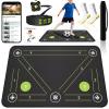 2F22E Soccer Training Mat Professional Grade - Anti-Slip/Shock Absorbing Soccer Footwork, Agility & Dribbling Equipment |Indoor/Outdoor Waterproof Silent Practice Mat (Green) view 1