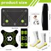 2F22E Soccer Training Mat Professional Grade - Anti-Slip/Shock Absorbing Soccer Footwork, Agility & Dribbling Equipment |Indoor/Outdoor Waterproof Silent Practice Mat (Green) view 3