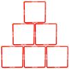 SUPVOX Multi-Function Portable Agility Rings for Football Training 6Pcs Square Speed Circles for Youth Soccer Agility and Footwork Exercises view 1