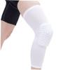 Honeycomb Knee Support Sleeve Long Sleeve Protector Brace Size L White view 2