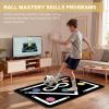2F22E Soccer Training Mat Professional Grade - Anti-Slip/Shock Absorbing Football Footwork, Agility & Dribbling Equipment | Waterproof & Silent Practice Mat for Indoor/Outdoor Use (White) view 4