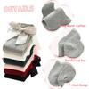 UTTPLL Toddlers-Leggings-Ruffled-Uniform-Stockings Baby Girls Bow Knee High Socks Long Cotton Tube Socks Infant Boys Boot Dress Socks Wine Red 6-18 Months view 4