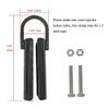 Srutueo 1.5 Inch Clamp,2 Sets Rope Climb Clasp Workout Rig Attachment Hook for Rope Climbing Gym Strength Training, Black view 2