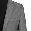 DGHM-JLMY Men's Tweed Wool Blend Blazer Modern Luxury Winter Sport Coat Classic Fit 2 Button Business Suits Jacket (Large,Grey) view 4