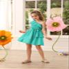 Danna Belle Girl Summer Dress Size 10-12 One Shoulder Green Party Flower Birthday Gifts Teen Girls view 2