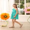 Danna Belle Girl Summer Dress Size 10-12 One Shoulder Green Party Flower Birthday Gifts Teen Girls view 4