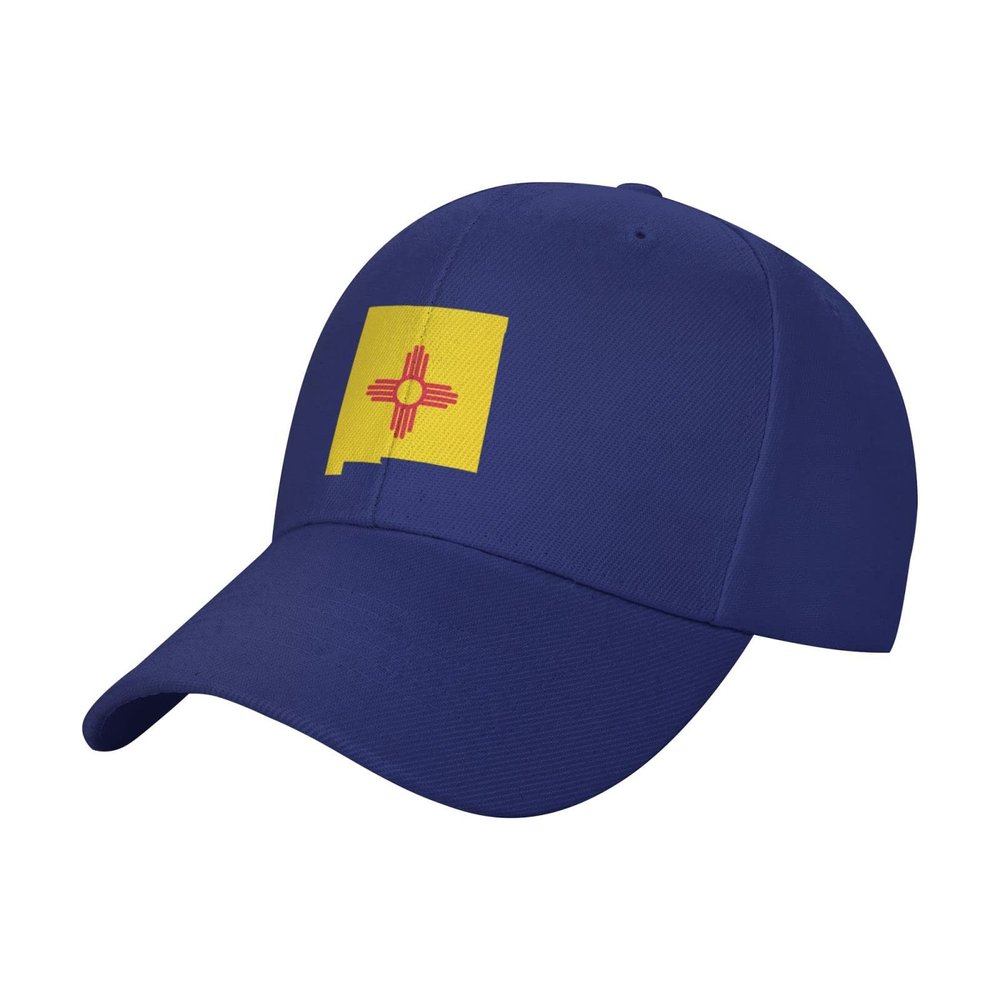 Adjustable Flag Map of New Mexico Baseball Caps for Men Women Hat Truck Driver Hats Funny Baseball Cap Blue