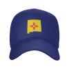 Adjustable Flag Map of New Mexico Baseball Caps for Men Women Hat Truck Driver Hats Funny Baseball Cap Blue view 4