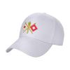 Adjustable Insignia Signal Baseball Caps for Men Women Hat Truck Driver Hats Funny Baseball Cap White view 1