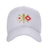 Adjustable Insignia Signal Baseball Caps for Men Women Hat Truck Driver Hats Funny Baseball Cap White view 4