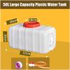 YXCUIDP Water Tank Food-Grade Plastic Buckets 25L/50L/100L/150L/200L Water Container Portable Water Storage with Tap for Camping Hiking Climbing Or Other Travel Outdo(50L) view 2