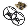 HANABASS Ice Cleats for Shoes - Silicone Manganese Steel Teeth Crampons Traction Overshoes for Hiking Climbing and Walking Black view 1