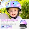 ETEETOW Adjustable Gradient Color Kids/Toddler Bike Helmet for 1-2-3-5-8-14 Years Boys Girls,Skateboard Helmet with Knee and Elbow Pads Wrist Guard Roller Skates,Cycling,Skating Scooter Longboard view 3