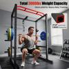 Sportsroyals Power Cage,1600lbs Multi-Function Power Rack with Adjustable Cable Crossover System and More Training Attachment, Weight Cage for Home Gym view 2