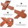 balacoo 3pcs Camping Blanket Strap Pu Design for Outdoor Picnics Beach Trips and to Use Space-Saving Tie Down Belt for Blankets view 4