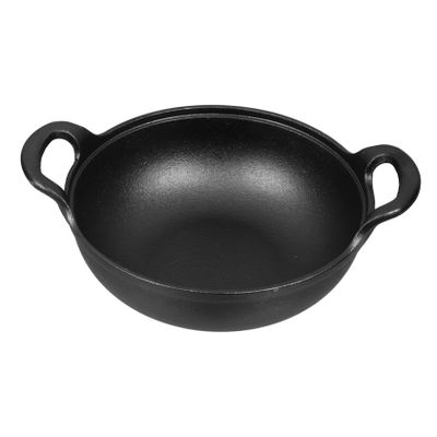 Cast Iron Stew Pot, round Black Non-stick Cooking Boiler