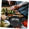 Cast Iron Stew Pot, round Black Non-stick Cooking Boiler view 4