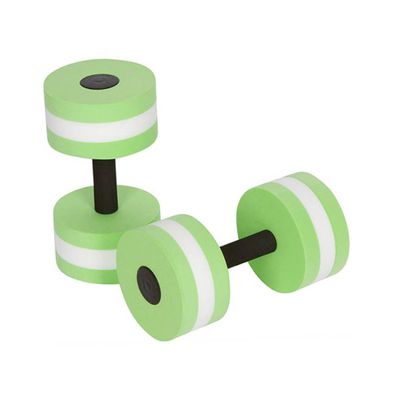 POPETPOP Swimming Water Equipment 2 Pcs Floating Dumbbells Barbell for Cardio and Strength Training Random Color