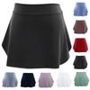 HGps8w Women Girls Ballet Skirt Solid Color High Waisted Side Split Mini Skirts for Dancing Gymnastics Training view 2