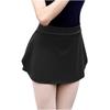HGps8w Women Girls Ballet Skirt Solid Color High Waisted Side Split Mini Skirts for Dancing Gymnastics Training view 3