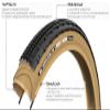 GRAVELKING GKSK Race, 700 x 30C, Black/Brown view 3