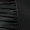 Women's Vintage Padded Push Up One Piece Swimsuits Tummy Control Athletic Sporty Bathing Suits Ruched Slimming Swimwear Black view 4