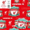Liverpool FC Wrapping Paper 2 Sheets 2 Tags, Liverpool Football Gift Wrap view 1