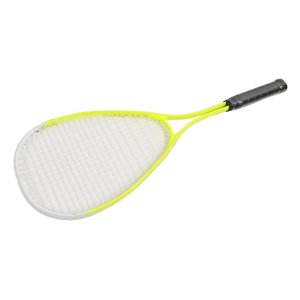 Squash Racket, Oversized Racket Squash Racket Set, Beginner Squash Racket Aluminum Alloy with Sponge Grip for Squash Gaming Playing Entertainment Matches.Yellow