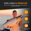 FINS Downrigger Braid - USA Made - Rust-Free Deep Sea Fishing Line, Reduces Blow-Back, No Kink High-Performance Braided Cable Alternative, 200 lb - 150 Yds view 3