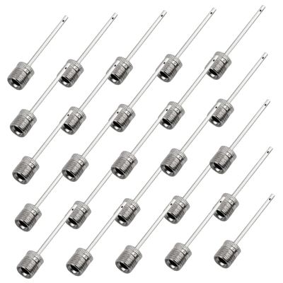 balacoo 200pcs Air Pump Needle Football Pump Basketball Pump Metal Pump Needle Ball Pump Needle Ball Needles for Air Pump Balls Inflate Soccer Gloves Volleyball Stainless Steel, 3.8X0.75CM, Silver